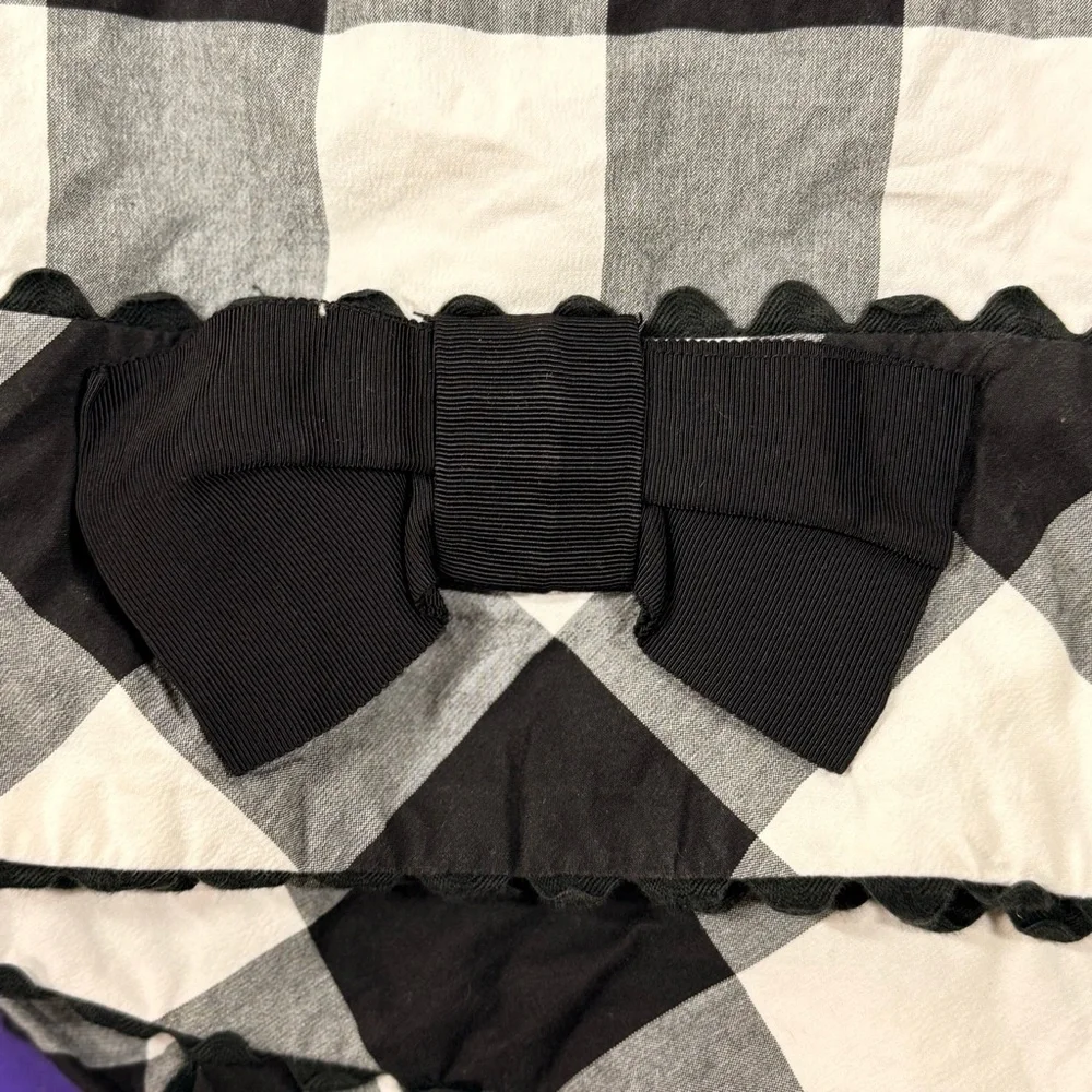 Vintage Sara Campbell Black and White Checkered Dress - Picture 11 of 14